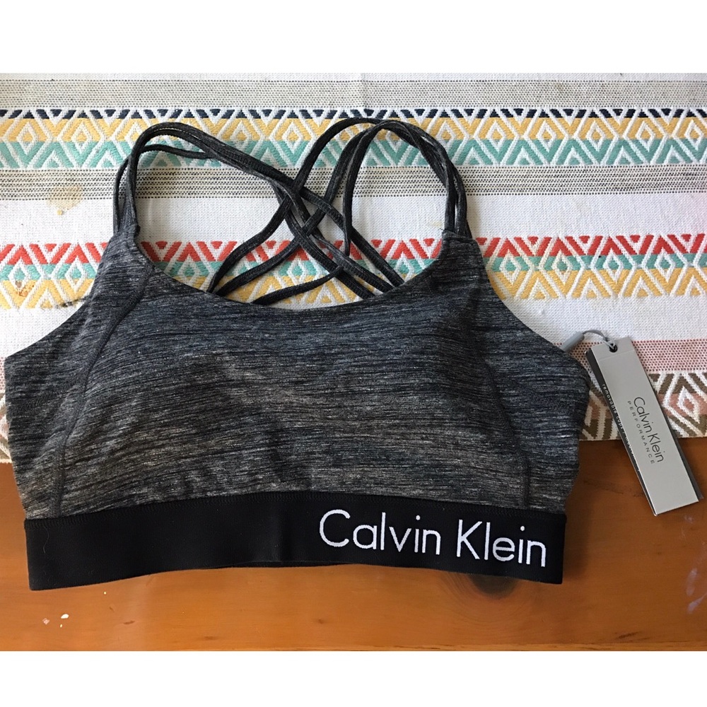 NWT Calvin Klein sports bra L